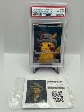 2023 Pikachu with Grey Felt Hat 085 PSA 10 Scarlet & Violet Van Gogh